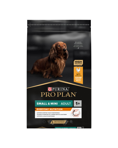 Сухой корм PRO PLAN Small&amp;amp;Mini Adult 1+ Everyday Nutrion для взрослых собак мелких пород, с курицей, 7 кг