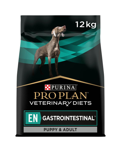 Сухой диетический корм PRO PLAN VETERINARY DIETS EN Gastrointestinal для взрослых собак и щенков для устранения расстройств пищеварения, 12 кг