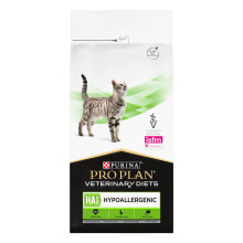 Сухой диетический корм PRO PLAN VETERINARY DIETS HA Hypoallergenic для взрослых кошек и котят для снижения признаков ингредиентной и нутриентной непереносимости, 1,3 кг