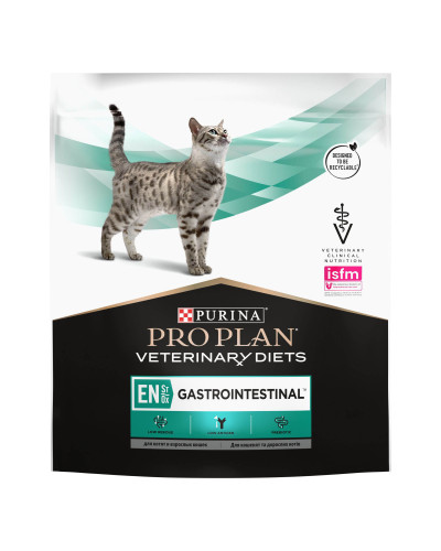 Сухий дієтичний корм PRO PLAN VETERINARY DIETS EN Gastrointestinal для кошенят та дорослих котів для зменшення розладів кишкової абсорбції та годівлі у період відновлення, одужання, 400 г