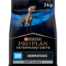 Сухий дієтичний корм PRO PLAN VETERINARY DIETS DRM Dermatosis для цуценят та дорослих собак для підтримання функції шкіри при дерматозах та надмірному випадінні шерсті, 3 кг