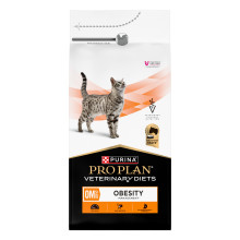 Сухий дієтичний корм PRO PLAN VETERINARY DIETS OM Obesity Management St/Ox для дорослих котів для зниження надмірної маси тіла, з куркою, 1.5 кг