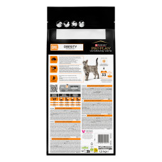 Сухий дієтичний корм PRO PLAN VETERINARY DIETS OM Obesity Management St/Ox для дорослих котів для зниження надмірної маси тіла, з куркою, 1.5 кг