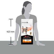 Сухий дієтичний корм PRO PLAN VETERINARY DIETS OM Obesity Management St/Ox для дорослих котів для зниження надмірної маси тіла, з куркою, 1.5 кг
