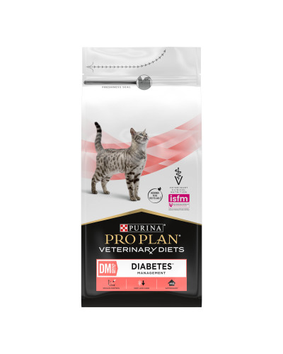 Сухий дієтичний корм PRO PLAN VETERINARY DIETS DM ST/OX Diabetes Managment для дорослих котів для регулювання надходження глюкози (цукровий діабет), 1,5 кг