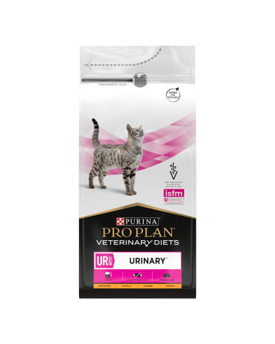 Сухий дієтичний корм PRO PLAN VETERINARY DIETS UR Urinary для дорослих котів для розчинення та зниження утворення струвітних каменів, з куркою, 1,5 кг