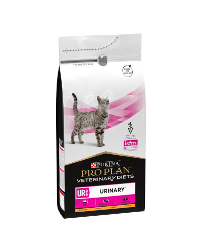 Сухий дієтичний корм PRO PLAN VETERINARY DIETS UR Urinary для дорослих котів для розчинення та зниження утворення струвітних каменів, з куркою, 1,5 кг