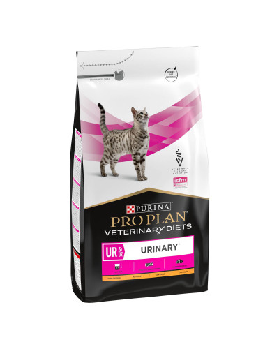 Сухий дієтичний корм PRO PLAN VETERINARY DIETS UR Urinary для дорослих котів для розчинення та зниження утворення струвітних каменів, з куркою, 5 кг