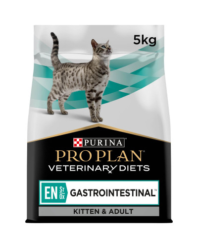 Сухий дієтичний корм PRO PLAN VETERINARY DIETS EN Gastrointestinal для кошенят та дорослих котів для зменшення розладів кишкової абсорбції та годівлі у період відновлення, одужання, 5 кг