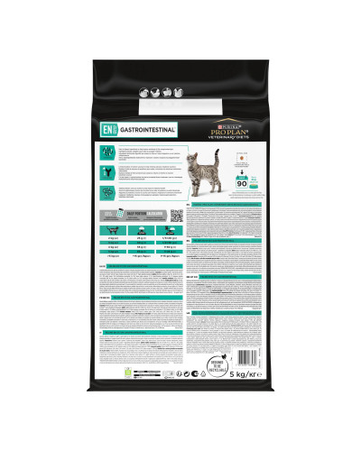 Сухий дієтичний корм PRO PLAN VETERINARY DIETS EN Gastrointestinal для кошенят та дорослих котів для зменшення розладів кишкової абсорбції та годівлі у період відновлення, одужання, 5 кг