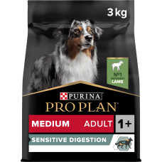 Сухий корм PRO PLAN Medium Adult 1+ Sensitive Digestion для дорослих собак середніх порід, з чутливим травленням, з ягням, 3 кг