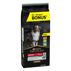 Сухий корм PRO PLAN Medium Adult 1+ Sensitive Digestion для дорослих собак середніх порід, з чутливим травленням, з ягням, 16,5 кг