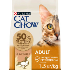 Сухий корм CAT CHOW Adult для дорослих котів, з качкою, 1,5 кг
