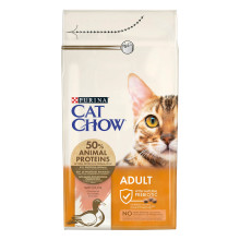 Сухой корм CAT CHOW Adult для взрослых кошек, с уткой, 1,5 кг