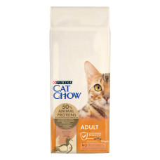 Сухий корм CAT CHOW Adult для дорослих котів, з качкою, 15 кг