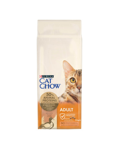 Сухий корм CAT CHOW Adult для дорослих котів, з качкою, 15 кг