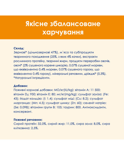 Сухий корм CAT CHOW Adult для дорослих котів, з качкою, 15 кг