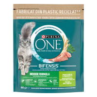 Сухий корм PURINA ONE Indoor для дорослих котів що постійно перебувають у приміщенні, комплекс Bifensis, з індичкою, 800 г