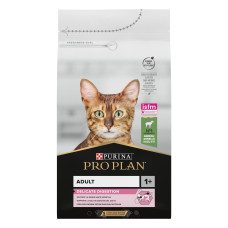 Сухий корм PRO PLAN Adult 1+ Delicate Digestion для дорослих котів з чутливим травленням та вибагливих до їжі, з ягням, 1,5 кг