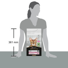 Сухий корм PRO PLAN Adult 1+ Delicate Digestion для дорослих котів з чутливим травленням та вибагливих до їжі, з ягням, 1,5 кг