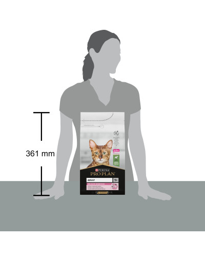 Сухий корм PRO PLAN Adult 1+ Delicate Digestion для дорослих котів з чутливим травленням та вибагливих до їжі, з ягням, 1,5 кг