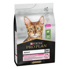 Сухий корм PRO PLAN Adult 1+ Delicate Digestion для дорослих котів з чутливим травленням та вибагливих до їжі, з ягням, 3 кг