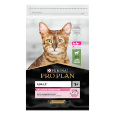 Сухий корм PRO PLAN Adult 1+ Delicate Digestion для дорослих котів з чутливим травленням та вибагливих до їжі, з ягням, 10 кг
