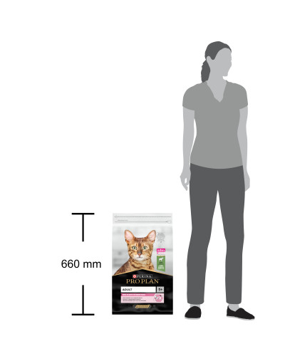 Сухий корм PRO PLAN Adult 1+ Delicate Digestion для дорослих котів з чутливим травленням та вибагливих до їжі, з ягням, 10 кг