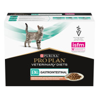 Вологий дієтичний корм PRO PLAN VETERINARY DIETS EN Gastrointestinal для зменшення розладів кишкової абсорбції, з лососем, 10х85 г