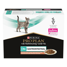 Вологий дієтичний корм PRO PLAN VETERINARY DIETS EN Gastrointestinal для зменшення розладів кишкової абсорбції, з лососем, 10х85 г
