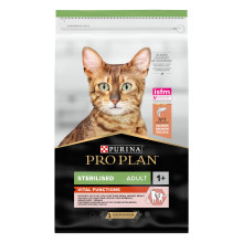Сухой корм PRO PLAN Sterilised Adult 1+ Vital Functions для взрослых стерилизованных кошек, с лососем, 10 кг