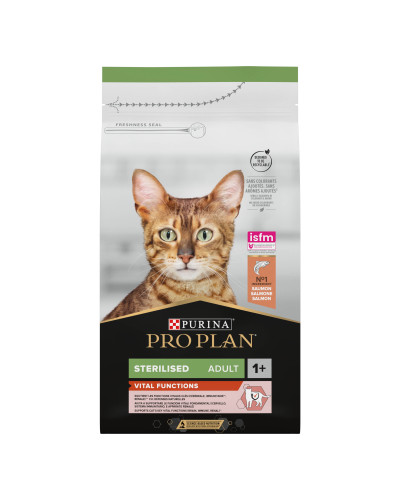 Сухий корм PRO PLAN Sterilised Adult 1+ Vital Functions для дорослих стерилізованих котів, з лососем, 1,5 кг