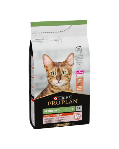 Сухий корм PRO PLAN Sterilised Adult 1+ Vital Functions для дорослих стерилізованих котів, з лососем, 1,5 кг
