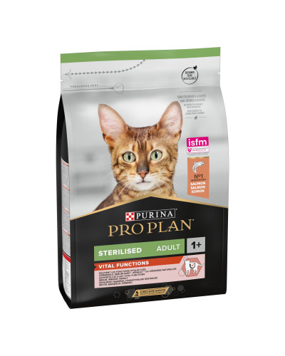 Сухий корм PRO PLAN Sterilised Adult 1+ Vital Functions для дорослих стерилізованих котів, з лососем, 3 кг