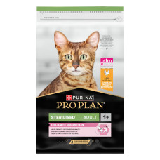 Сухой корм PRO PLAN Sterilised Adult 1+ Delicate Digestion для взрослых стерилизованных кошек с чувствительным пищеварением, с курицей, 10 кг