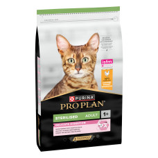 Сухой корм PRO PLAN Sterilised Adult 1+ Delicate Digestion для взрослых стерилизованных кошек с чувствительным пищеварением, с курицей, 10 кг