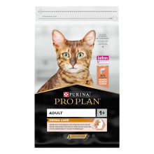 Сухий корм PRO PLAN Adult 1+ Derma Care для дорослих котів для підтримки здоров'я шкіри та краси шерсті, з лососем, 10 кг