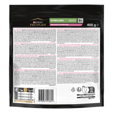 Сухой корм PRO PLAN Sterilised Adult 1+ Delicate Digestion для взрослых стерилизованных кошек с чувствительным пищеварением, с курицей, 400 г