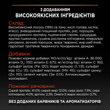Сухий корм PRO PLAN Sterilised Adult 1+ Vital Functions для дорослих стерилізованих котів, з лососем, 400 г