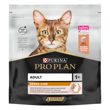 Сухий корм PRO PLAN Adult 1+ Derma Care для дорослих котів для підтримки здоров'я шкіри та краси шерсті, з лососем, 400 г