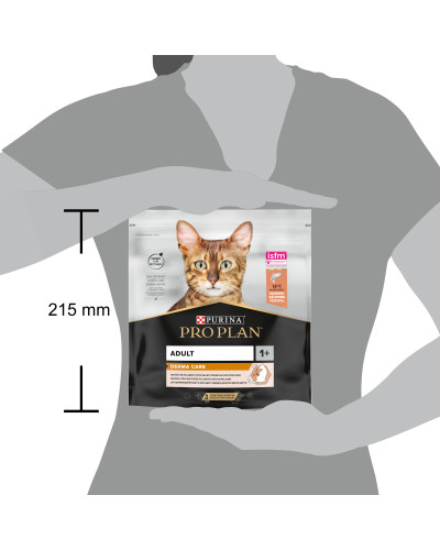 Сухий корм PRO PLAN Adult 1+ Derma Care для дорослих котів для підтримки здоров'я шкіри та краси шерсті, з лососем, 400 г
