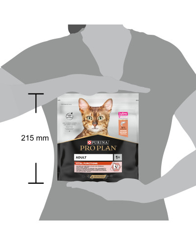 Сухий корм PRO PLAN Adult 1+ Vital Functions для дорослих котів, з лососем, 400 г