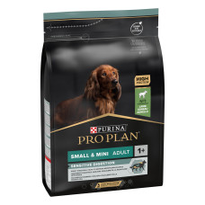 Сухий корм PRO PLAN Small and Mini Adult 1+ Sensitive Digestion, з чутливим травленням, з ягням, 3 кг