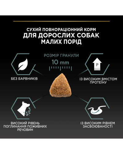 Сухой корм PRO PLAN Small&amp;amp;Mini Adult 1+ Sensitive Digestion для взрослых собак мелких пород, с чувствительным пищеварением, с ягненком, 700 г