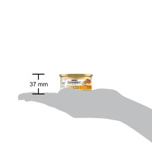 Влажный корм GOURMET Gold "Соус Де-Люкс" для взрослых кошек, кусочки в соусе, с курицей, 85 г