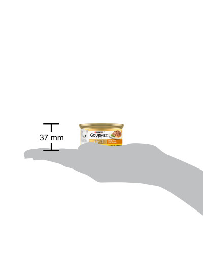 Влажный корм GOURMET Gold &amp;quot;Соус Де-Люкс&amp;quot; для взрослых кошек, кусочки в соусе, с курицей, 85 г