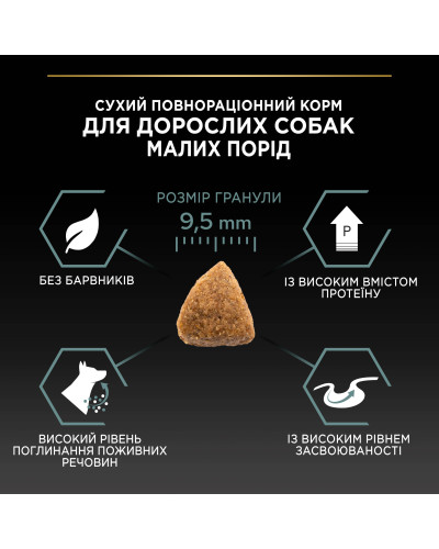 Сухий корм PRO PLAN Small&amp;amp;Mini Adult 1+ Sensitive Digestion для дорослих собак дрібних порід, з чутливим травленням, беззерновий, з індичкою, 7 кг