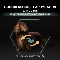 Сухий корм PRO PLAN Smal and Mini Adult 1+ Sensitive Digestion, з чутливим травленням, беззерновий, з індичкою, 2,5 кг