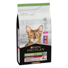 Сухой корм PRO PLAN Sterilised Adult 1+ Savoury Duo для взрослых стерилизованных кошек, с уткой и печенью, 1,5 кг