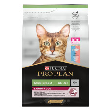 Сухий корм PRO PLAN Sterilised Adult 1+ Savoury Duo для дорослих стерилізованих котів, з тріскою та фореллю, 3 кг